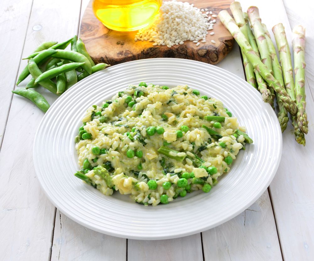 Green risotto