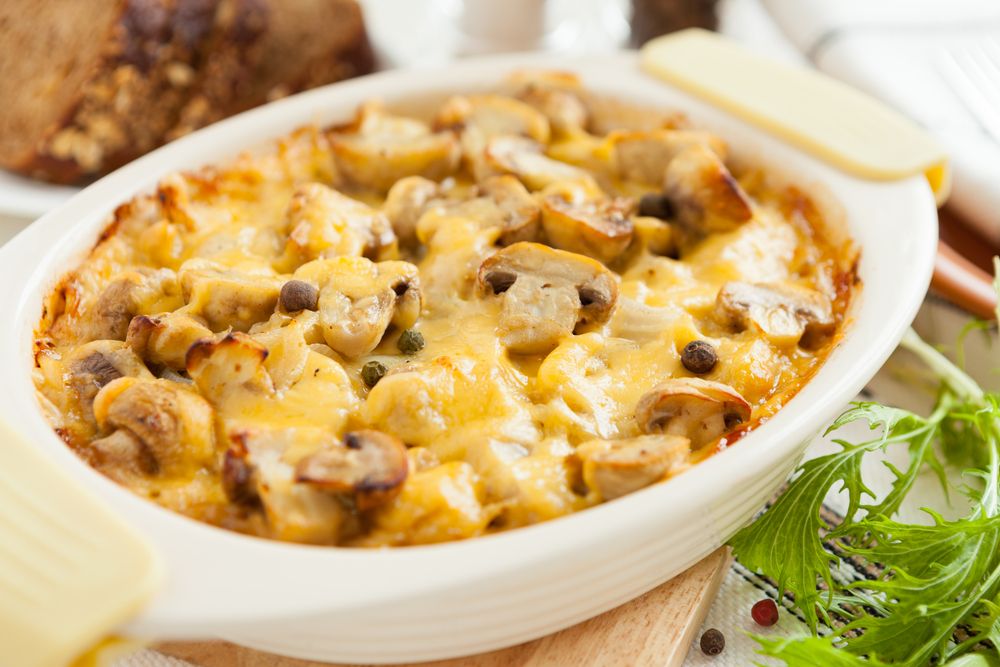 Baked mushroom deals cheese