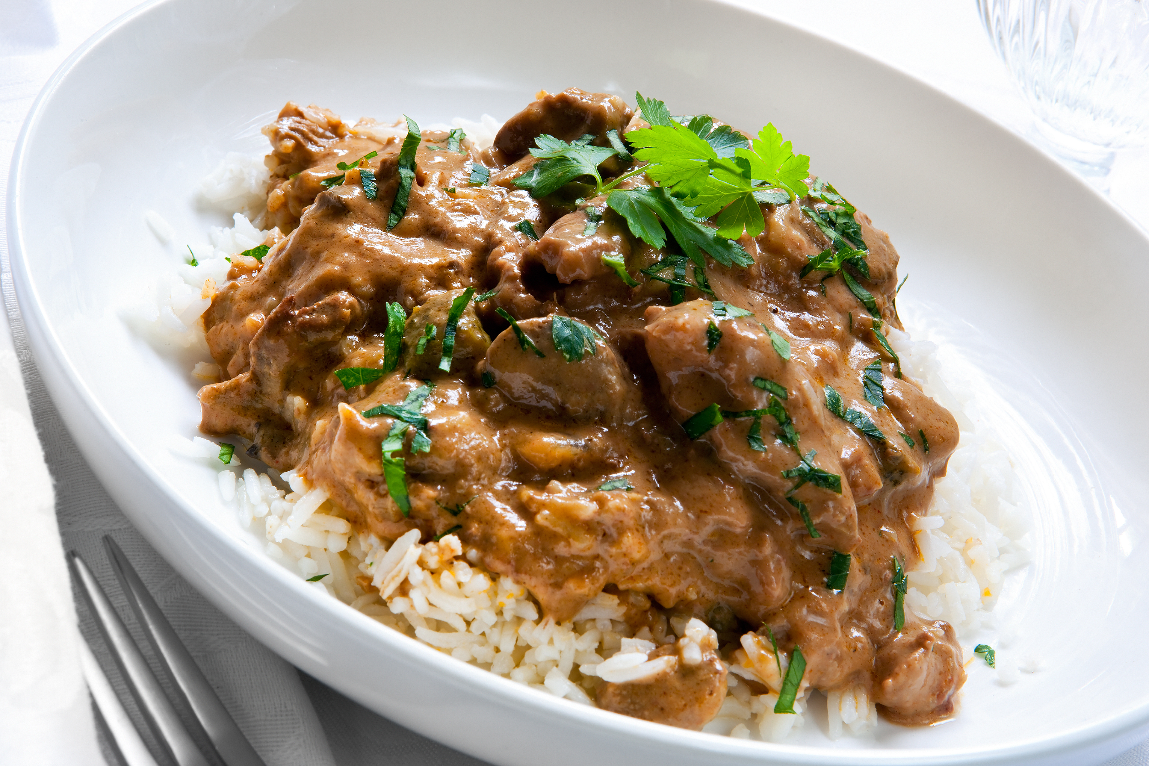 Beef stroganoff