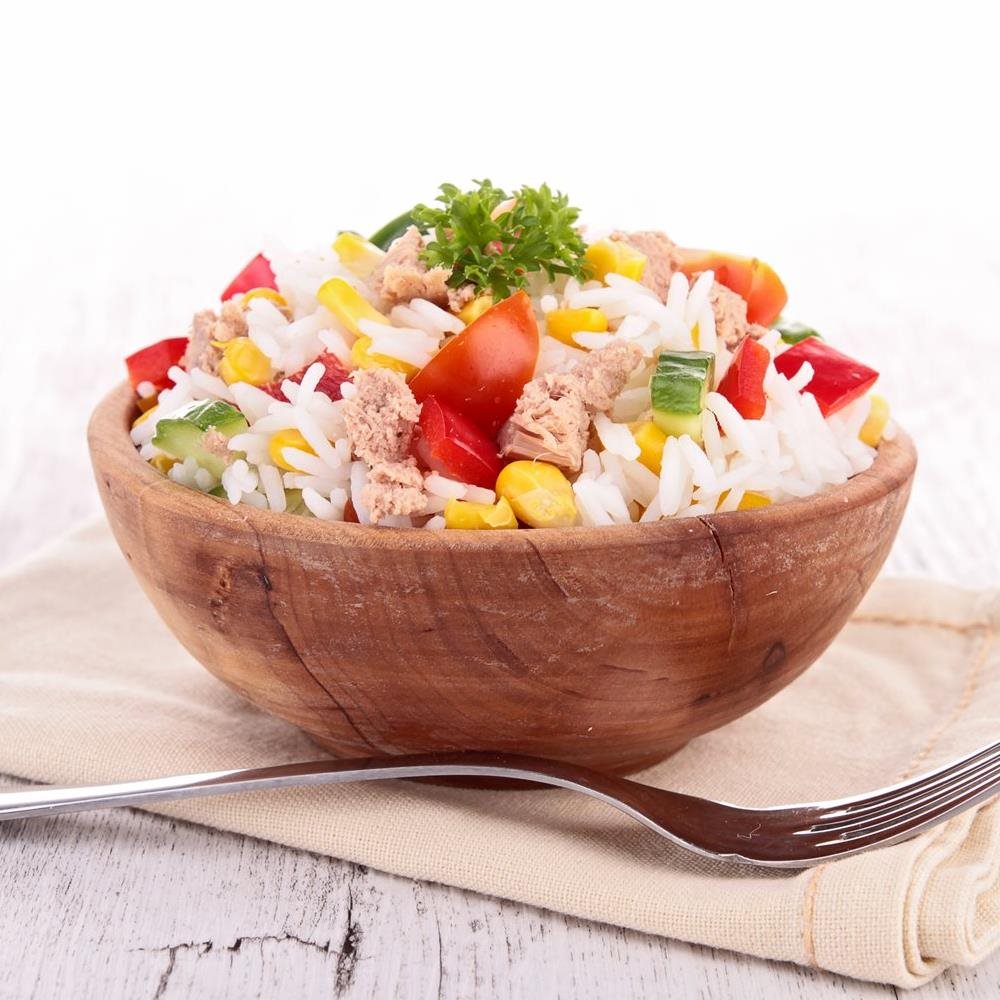 Tuna and rice salad bowl recipe