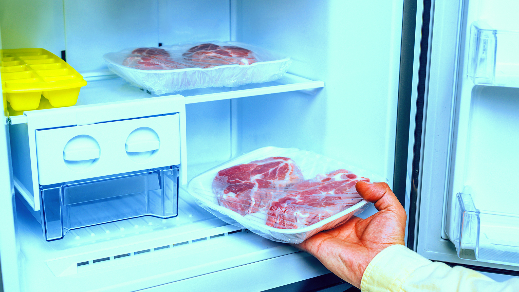 Freezing and defrosting meat safefood