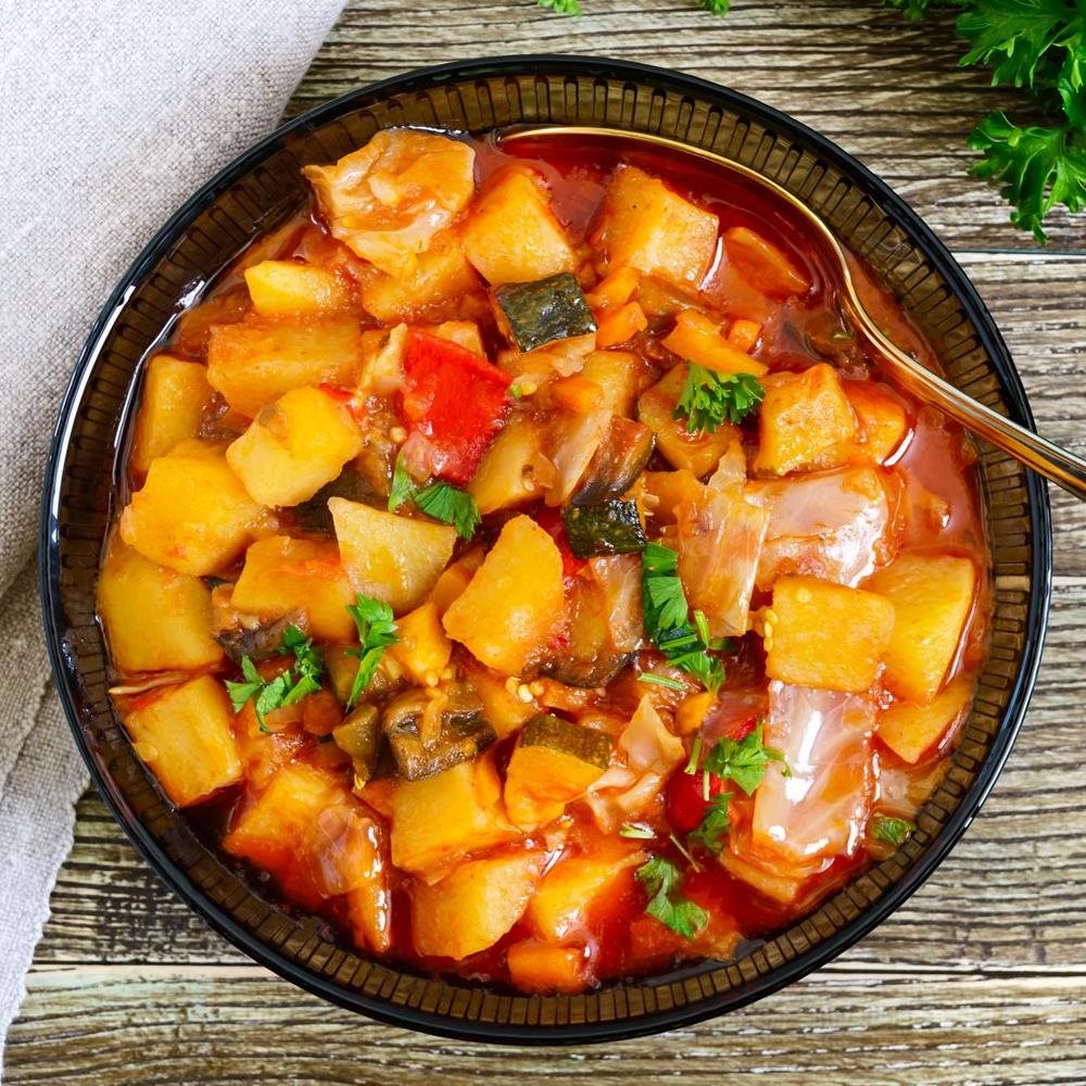 Sweet potato satay stew