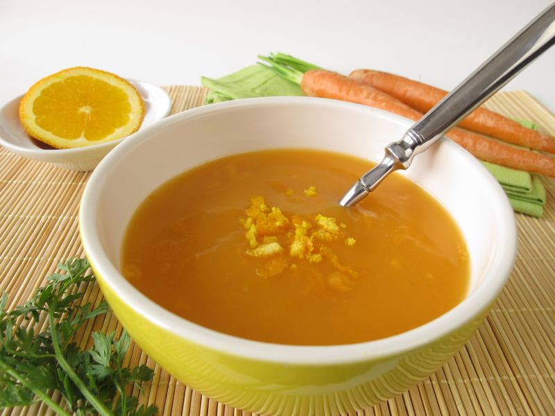 Orange and carrot soup