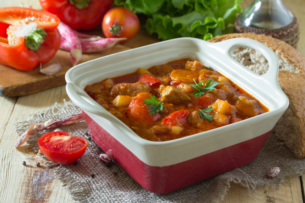 Pork, chickpea and sweet potato stew