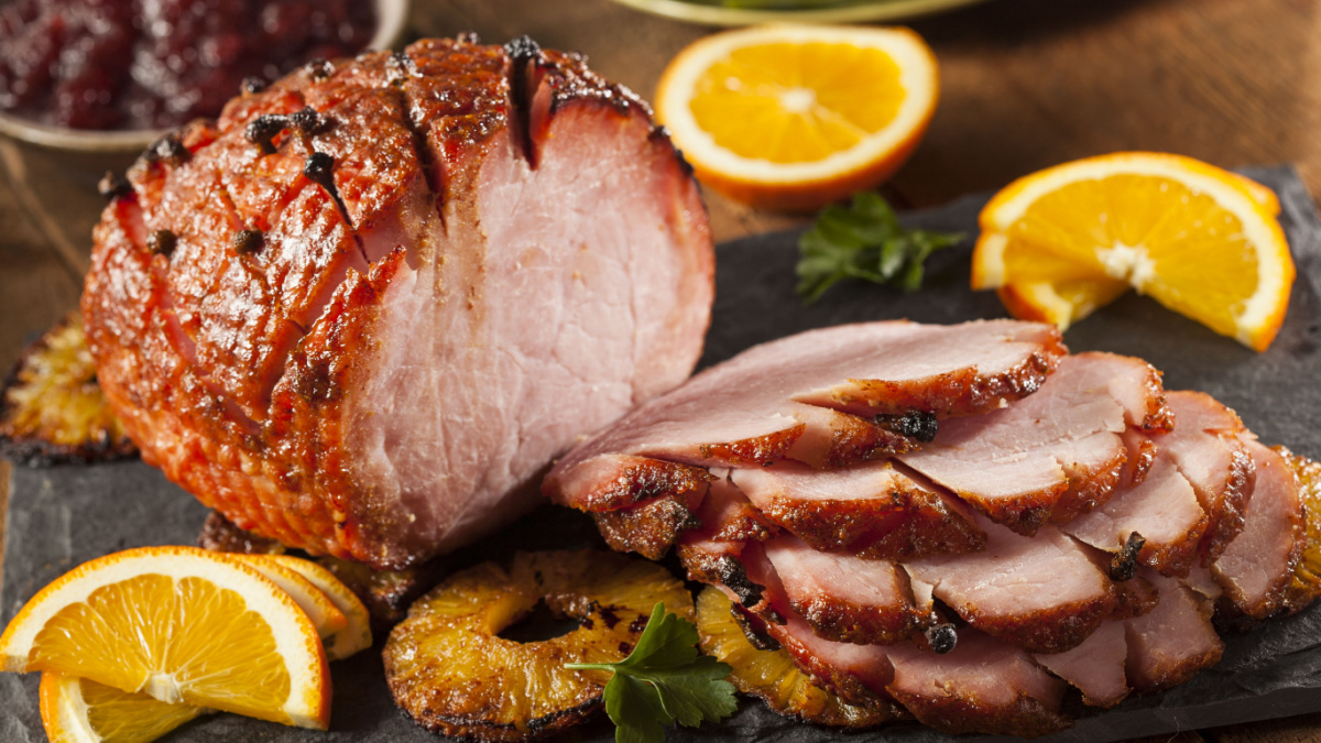 Christmas roast ham best sale